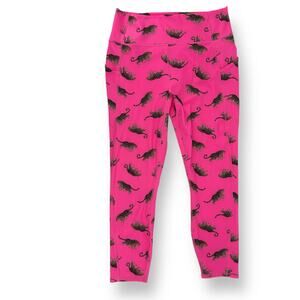 Fabletics Oasis PureLuxe High-Waisted 7/8 Leggings Sz XL Hot Pink Leopard Print